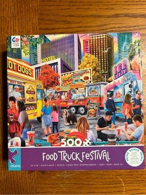 Food Truck Festival 500-Piece Puzzle